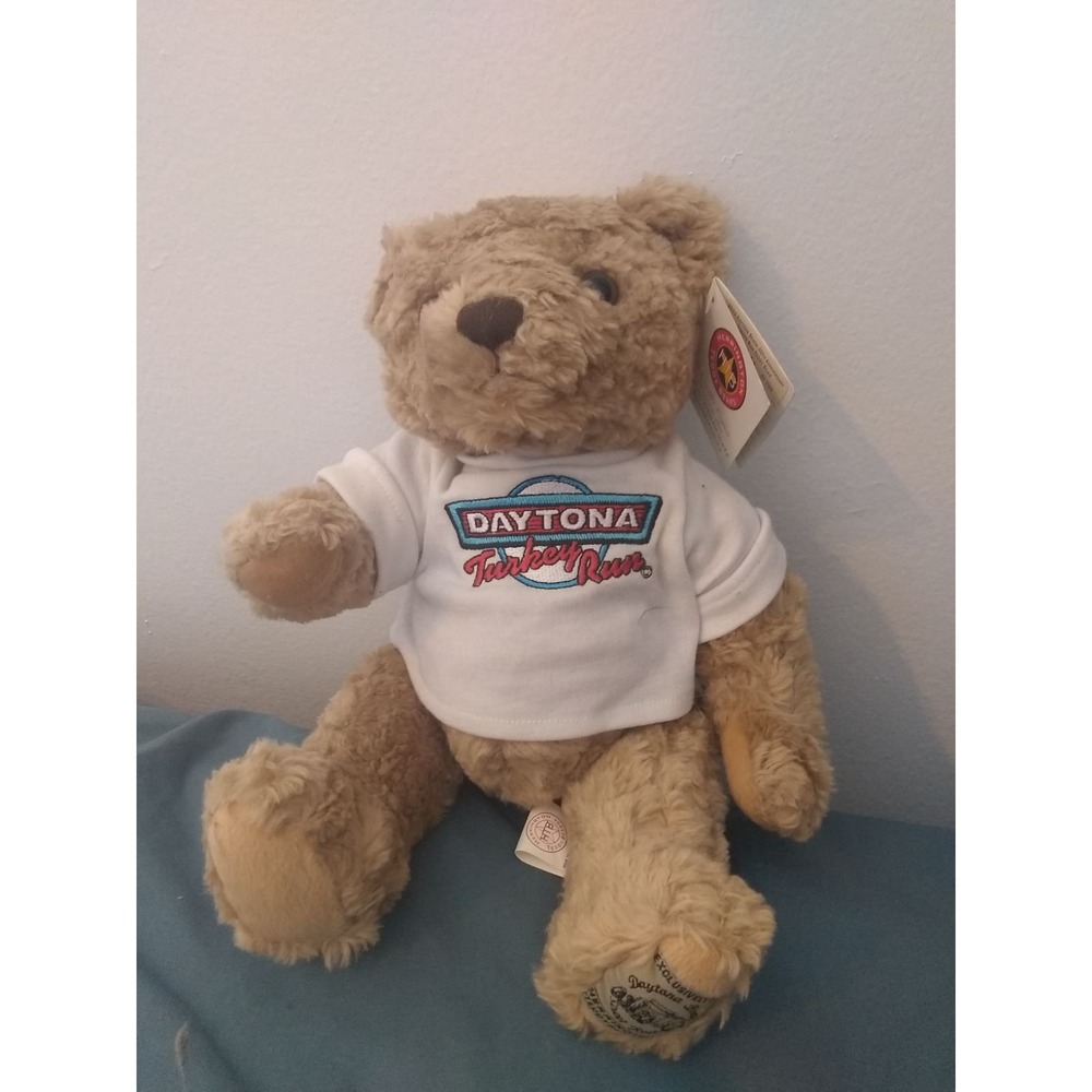 Herrington Teddy Bear Plush Unisex OS Tan Daytona Turkey Run Street Rods HTB NWT